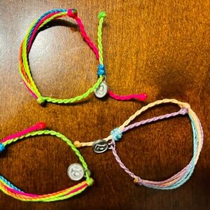 3 Toddler sized Pura Vida bracelets